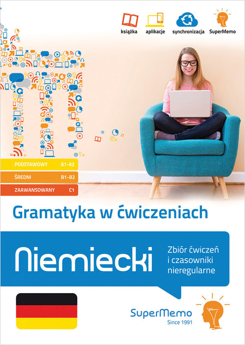 Gramatyka w ćwiczeniach. Niemiecki. Zbiór ćwiczeń i czasowniki nieregularne.