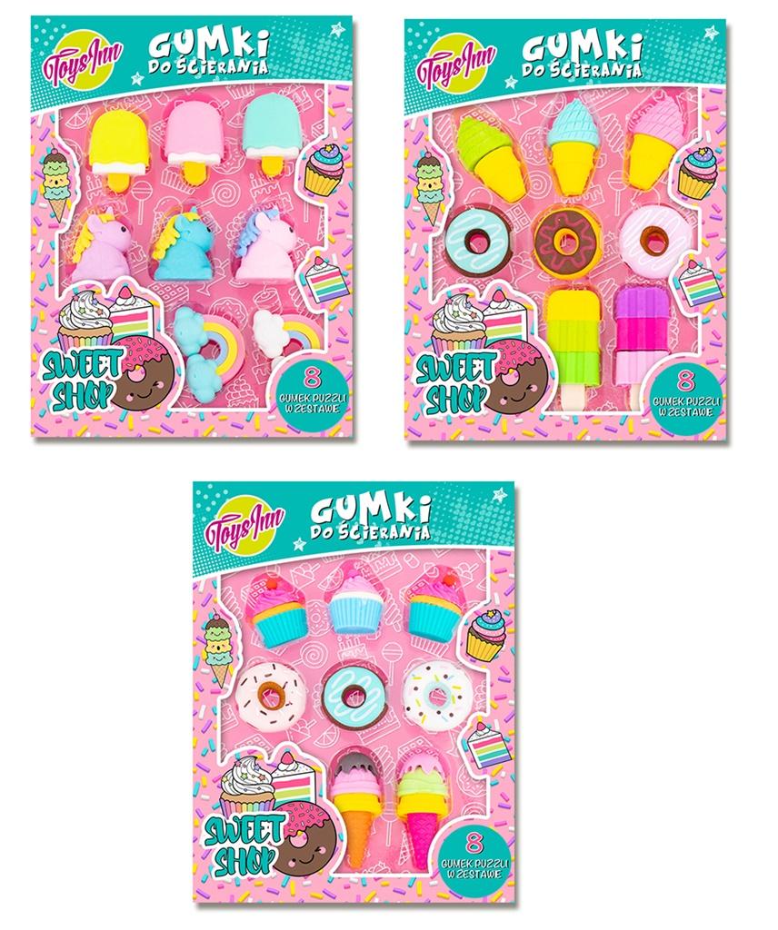Gumki do ścierania sweet shop - display ToysInn