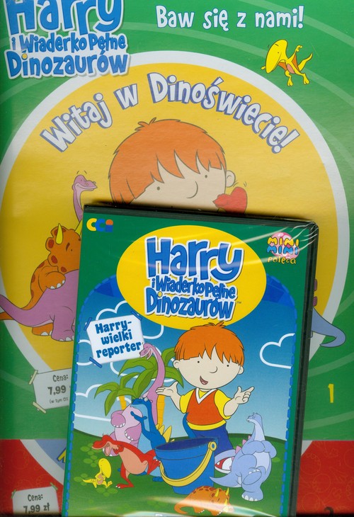 Harry i wiaderko pełne dinozaurów 1/2 Witaj w Dinoświecie / Oto moje dinozaury z płytą DVD