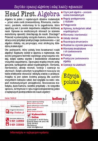 Head First Algebra. Edycja polska