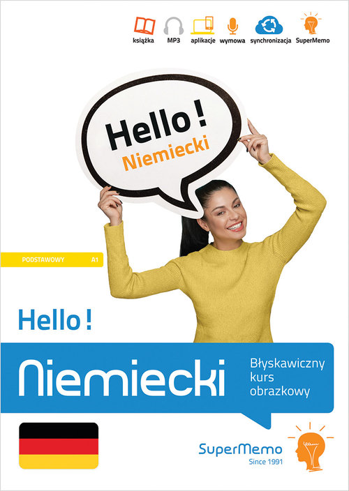 Hello! Niemiecki Błyskawiczny kurs obrazkowy (poziom podstawowy A1)