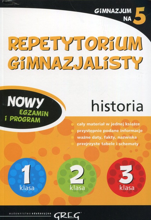 Historia. Repetytorium gimnazjalisty. Klasa 1-3. Materiały pomocnicze - gimnazjum