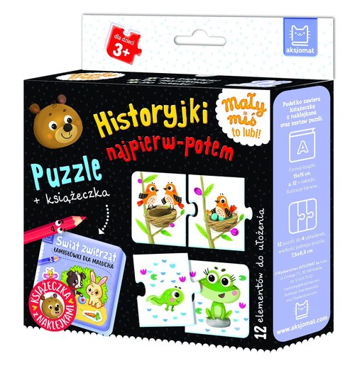 Historyjki najpierw-potem Puzzle + książeczka