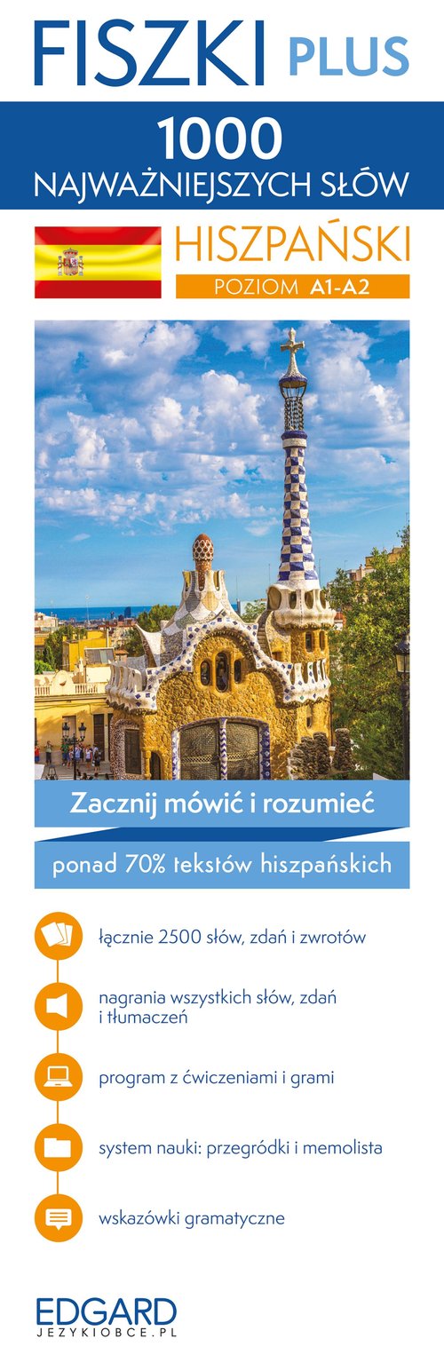 Hiszpański 1000 najważniejszych słów Fiszki Plus
