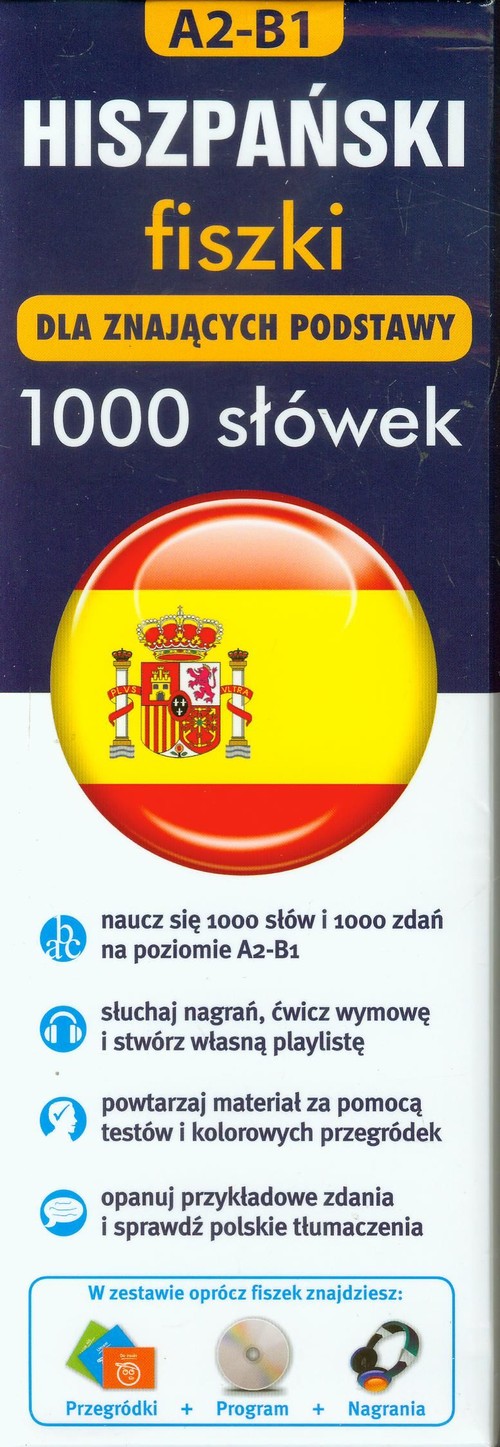 Hiszpański. Fiszki 1000 słówek dla znających podstawy