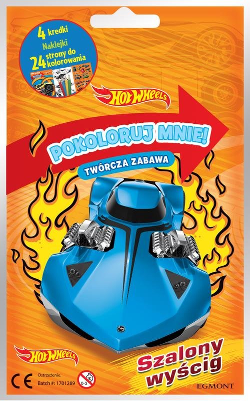 Hot Wheels Szalony wyścig Pokoloruj mnie