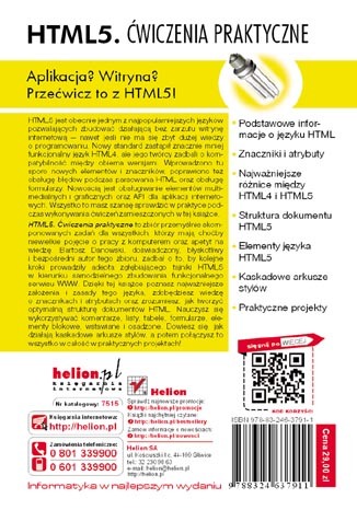 HTML5. Ćwiczenia praktyczne