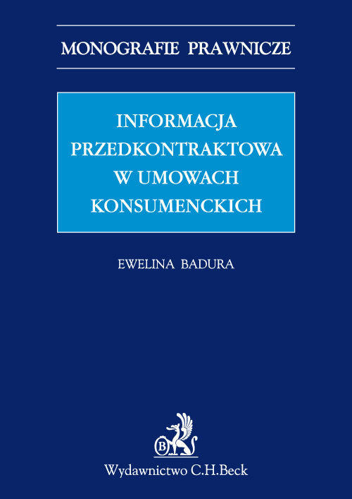 Informacja przedkontraktowa w umowach konsumenckich