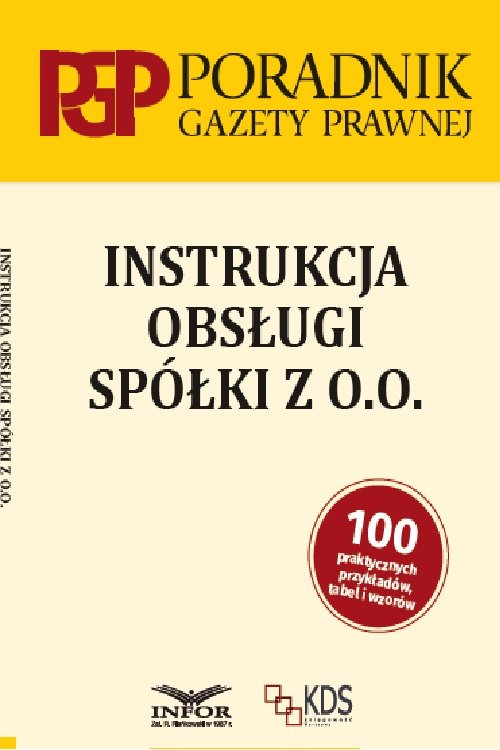 Instrukcja obsługi Spółki z.o.o