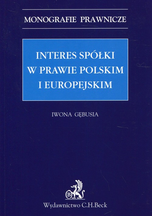 Interes spółki w prawie polskim i europejskim