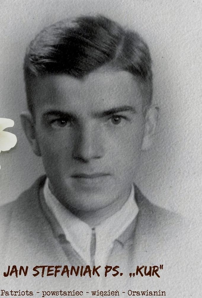 Jan Stefaniak ps. Kur. Patriota - powstaniec - w