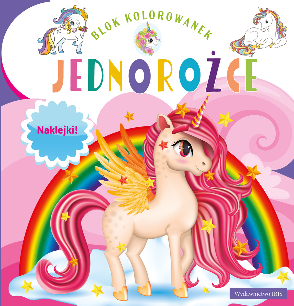 Jednorożce. Blok kolorowanek