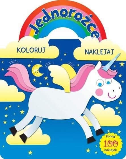 Jednorożce. Koloruj i naklejaj