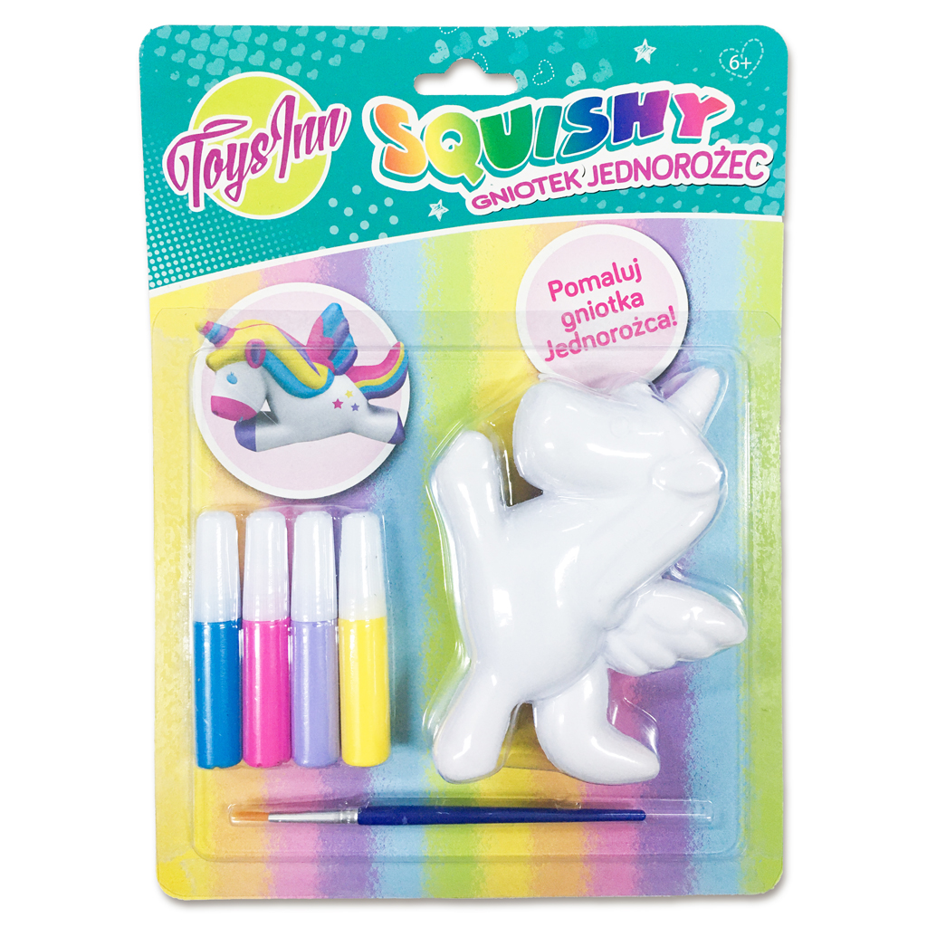 Jednorożec squishy do malowania