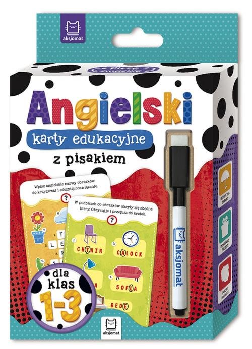 Język angielski klasy 1-3 Karty edukacyjne z pisakiem