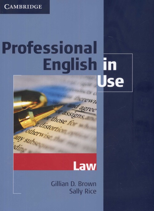 Język angielski. Professional English in Use Law. Wydanie z kluczem, szkoła wyższa