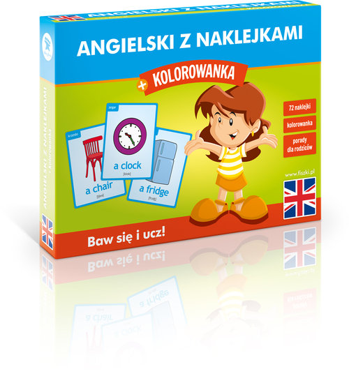 Język angielski z naklejkami + kolorowanka