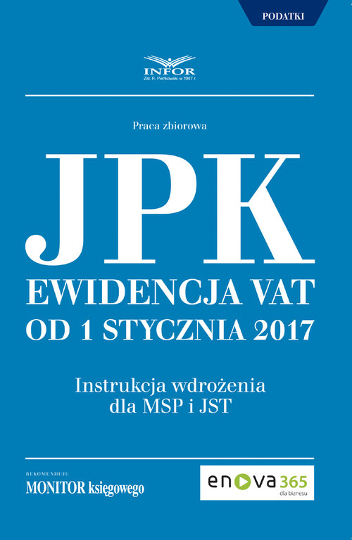 JPK Ewidencja VAT od 1 stycznia 2017