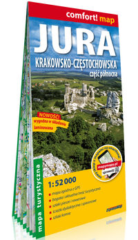 Jura Krakowsko-Częstochowska Część północna laminowana mapa turystyczna 1:52 000