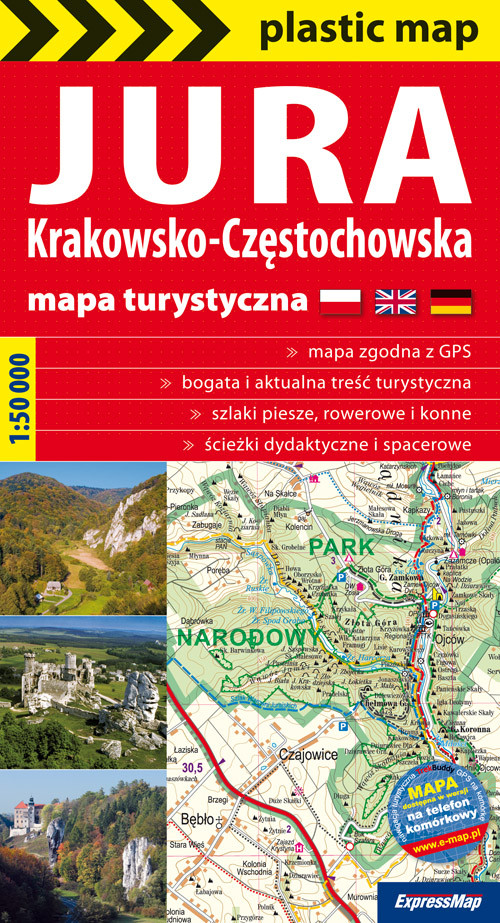 Jura Krakowsko-Częstochowska mapa 1:50 000