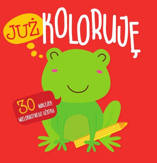 Już koloruję z naklejkami - Żabka