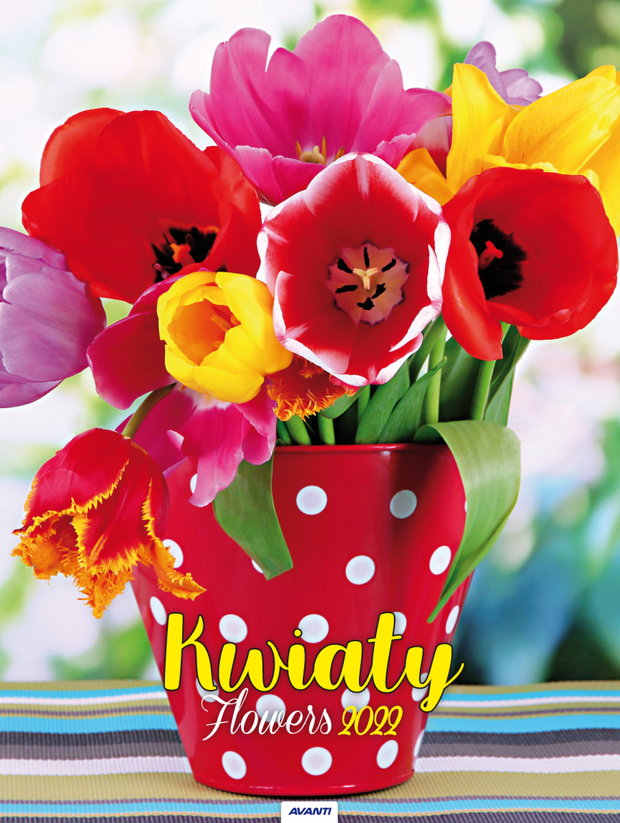 Kalenadarz 2022 ścienny mały Kwiaty KSMS6