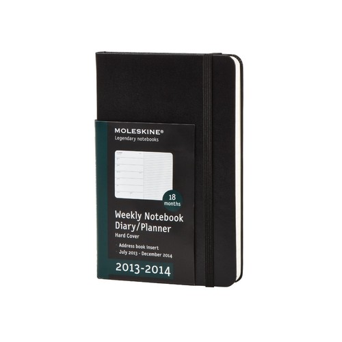Kalendarz 2013-2014 duży Moleskine książkowy