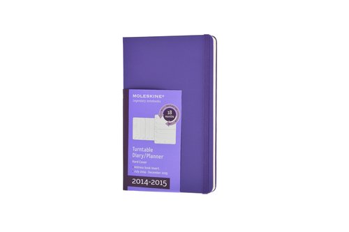 Kalendarz 2014-2015 P Moleskine 18M tygodniowy obrotowy fioletowy