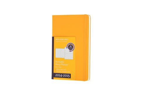 Kalendarz 2014-2015 P Moleskine 18M tygodniowy obrotowy pomarańczowy