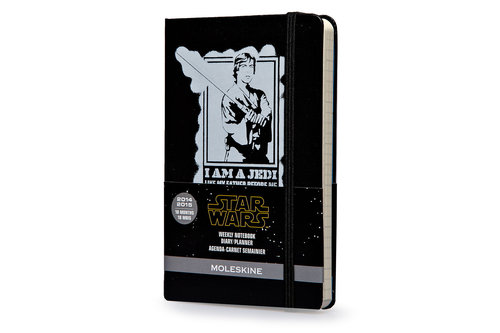 Kalendarz 2014-2015 P Moleskine Gwiezdne Wojny M18 tygodniowy czarny
