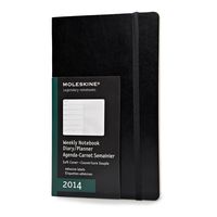 Kalendarz 2014 duży Moleskine książkowy tygodniowy