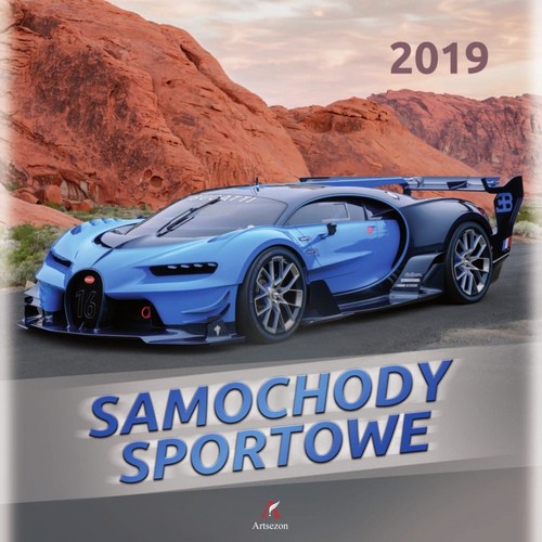Kalendarz 2020 ścienny kwadrat Samochody sportowe