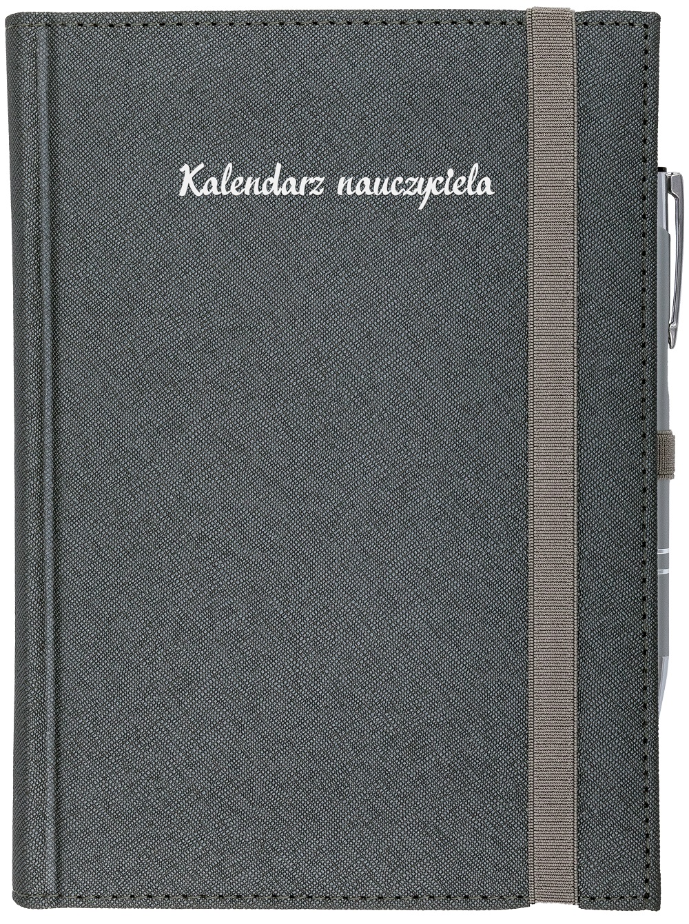 Kalendarz 2021/2022 nauczyciela B5 tygodniowy CROSS z gumką srebrny B5TN067B