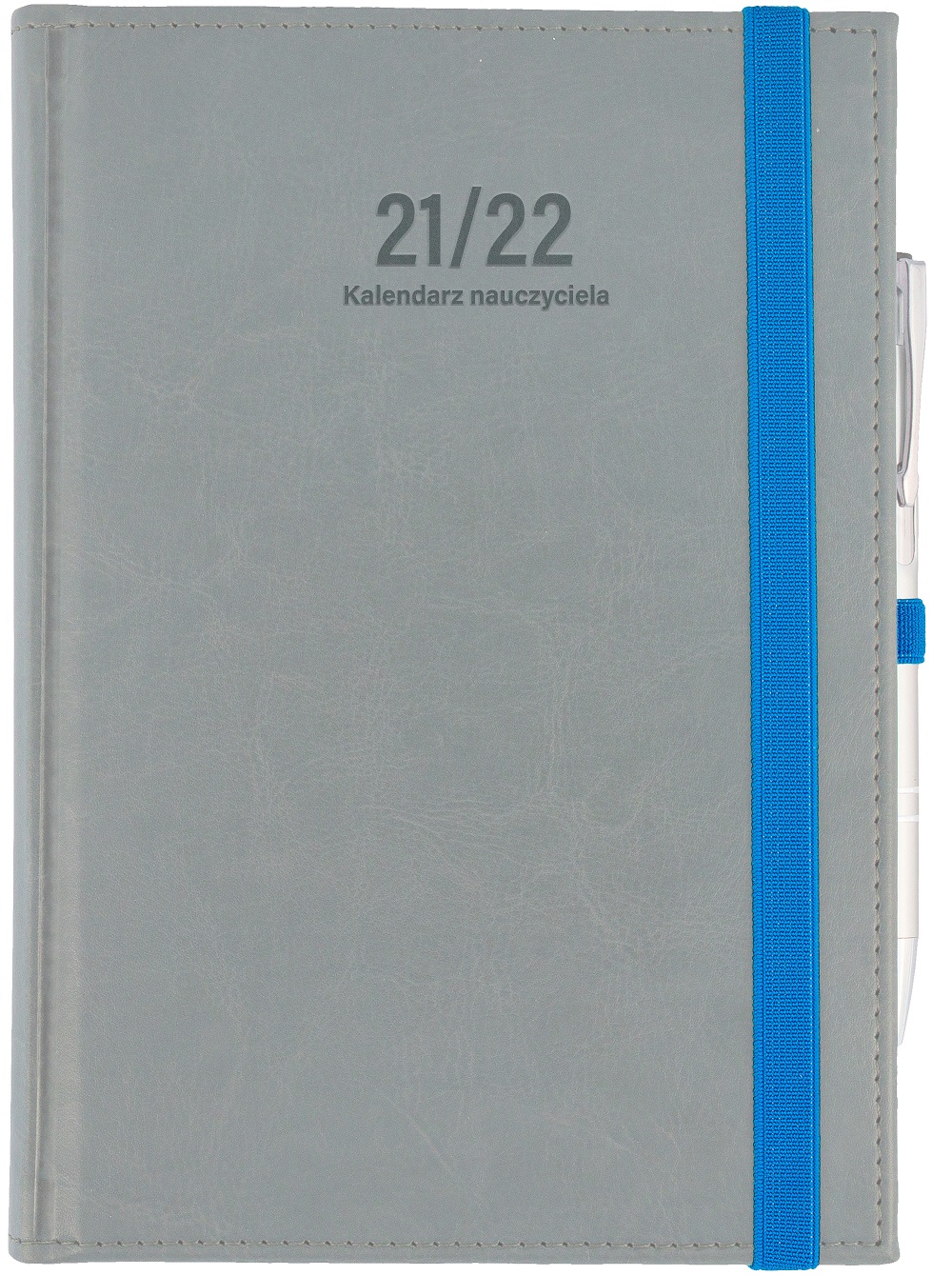 Kalendarz 2021/2022 nauczyciela B6 dzienny NEBRASKA z gumką jasnoszary B6DN080B