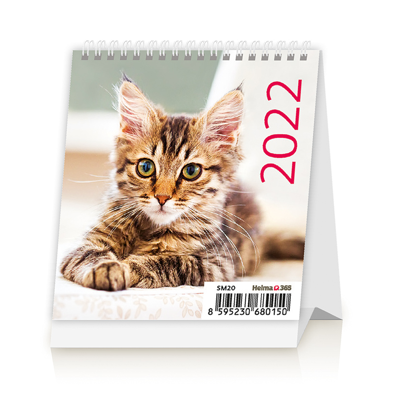 Kalendarz 2022 Biurkowy Mini Kotki SM20-22