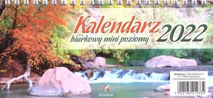 Kalendarz 2022 biurkowy MINI poziomy