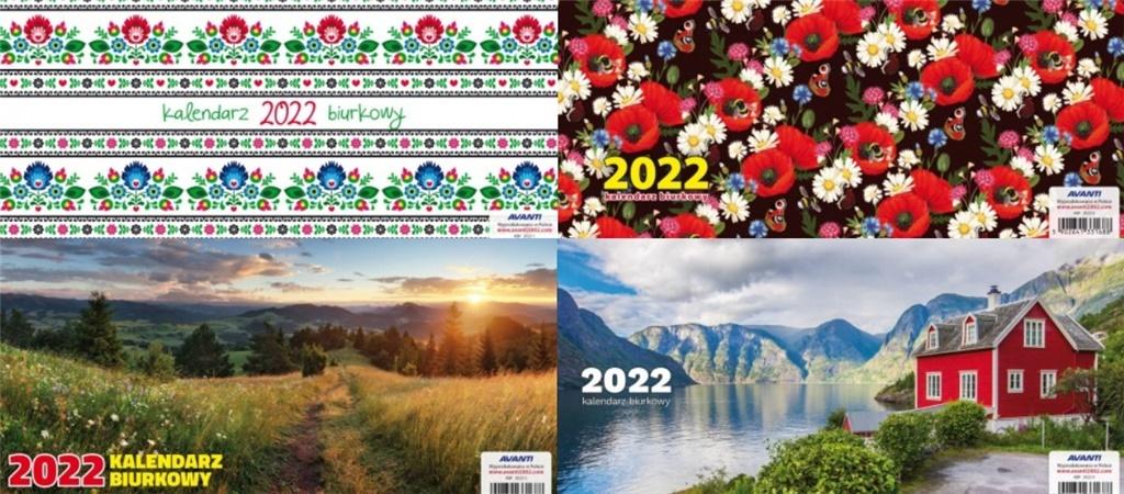 Kalendarz 2022 Biurkowy Poprzeczny KBP 1 szt. mix