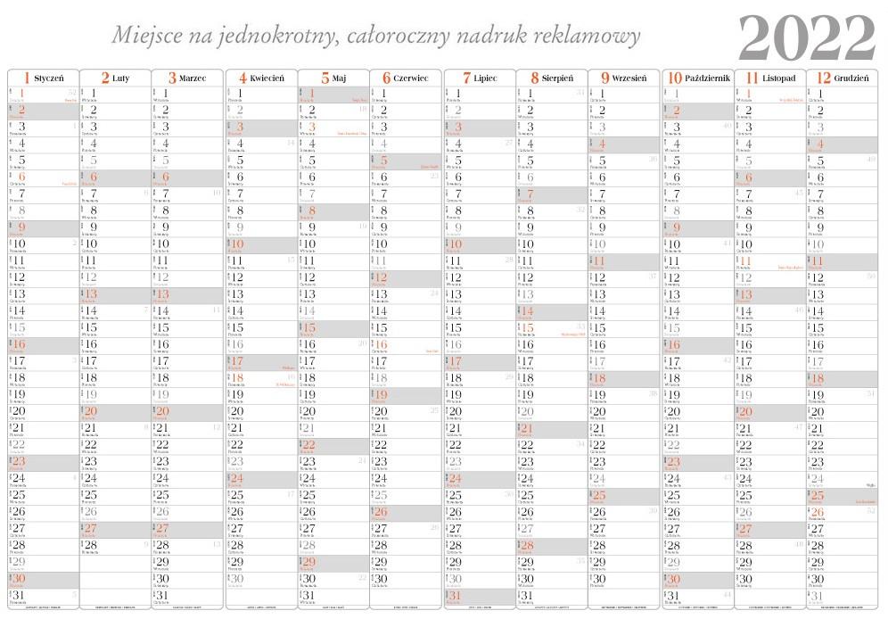Kalendarz 2022 Biurowy Planer BF03