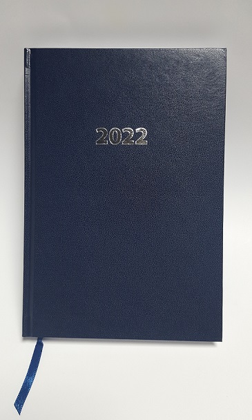 Kalendarz 2022 Ekonomiczny V2 A5 dzienny granatowy KKA5DE
