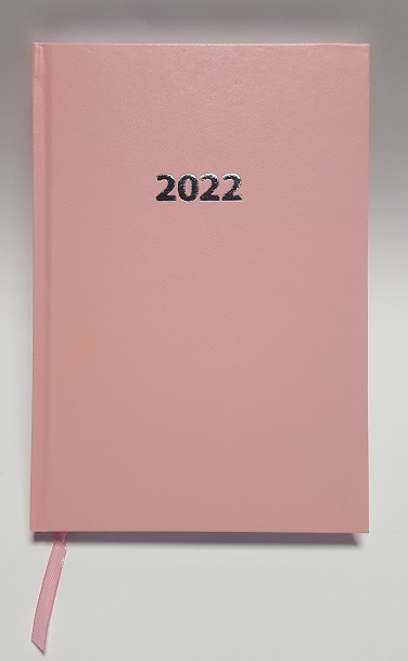 Kalendarz 2022 Ekonomiczny V6 A5 dzienny różowy KKA5DE