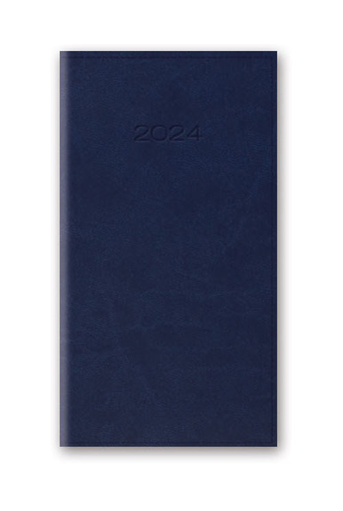 Kalendarz 2024 11T A6 kieszonkowy niebieski