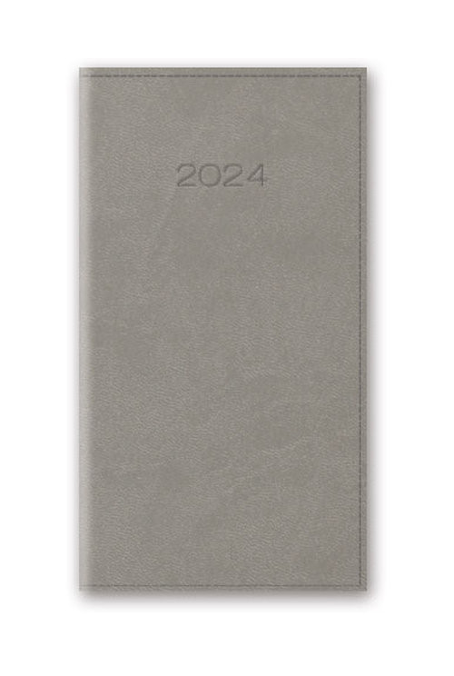 Kalendarz 2024 11T A6 kieszonkowy szary