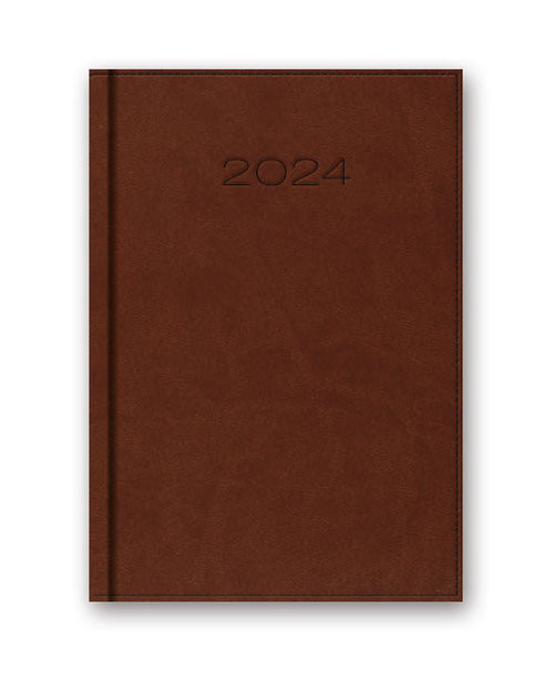 Kalendarz 2024 41D B6 brązowy