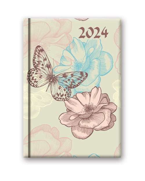 Kalendarz 2024 B6 soft Motyl