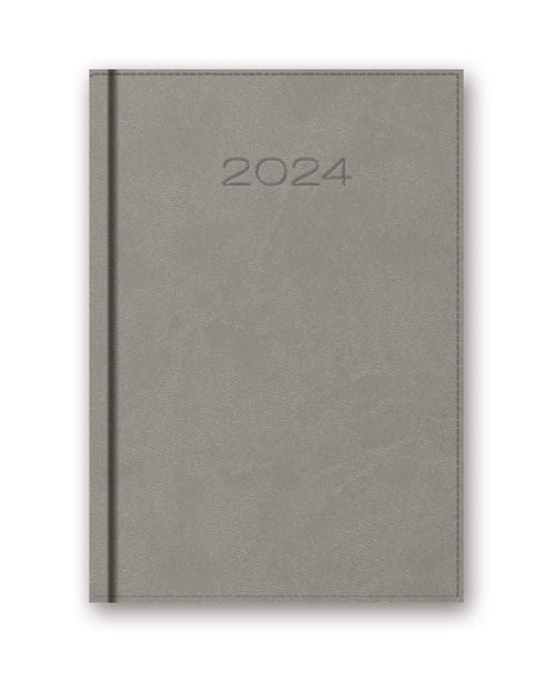 Kalendarz 2024 książkowy 41D B6 szary