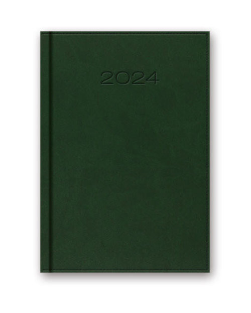 Kalendarz 2024 książkowy 41D B6 zielony