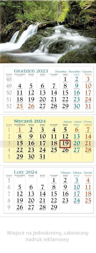 Kalendarz 2024 KT3 Potok trójdzielny