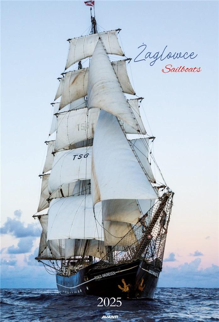 Kalendarz 2025 A3 Duży Żaglowce