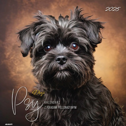 Kalendarz 2025 Albumowy Duży Psy z poradami
