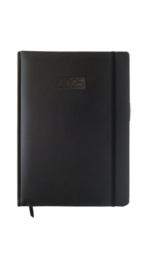Kalendarz 2025 Dzienny A4 LUX Elegance V5 Czarny